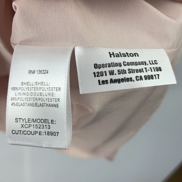 ** H Halston Primrose Light Pink Flutter Dress US 2 - Picture 9 of 10